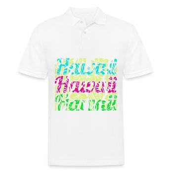 Hawaii Hawaii Hawaiii - Polo Homme - blanc - Devant - Kai (181cm)