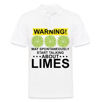 Lime Gift - Men's Polo Shirt - white - Front - Kai (181cm)