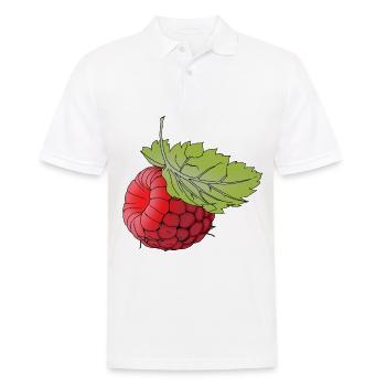 Leckere Himbeere Geschenkidee für Obstsalat Fans - Männer Poloshirt - Weiß - Vorne - Kai (181cm)