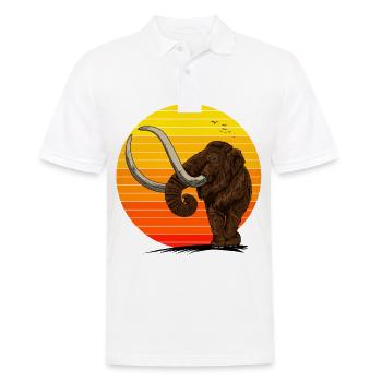 Beautiful mammoth in the sun Gift idea made of ice - Men's Polo Shirt - white - Front - Kai (181cm)
