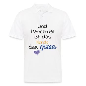 Süßer Baby Spruch - Oma Und Opa Schwangerschaft - Männer Poloshirt - Weiß - Vorne - Kai (181cm)