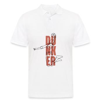 Cadeau de ballon de basket-ball basket - Polo Homme - blanc - Devant - Kai (181cm)