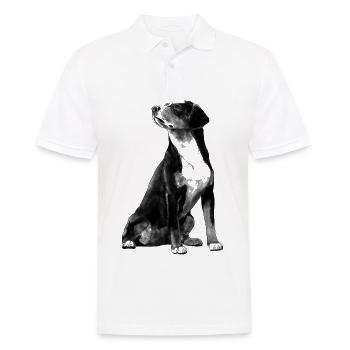 Chien de chien de sennenbucher - Polo Homme - blanc - Devant - Kai (181cm)