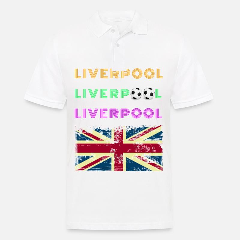 Liverpool Liverpool - Männer Poloshirt - Weiß