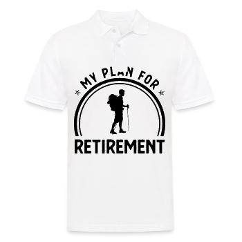 My Plan for Retirement - - Men's Polo Shirt - white - Front - Kai (181cm)
