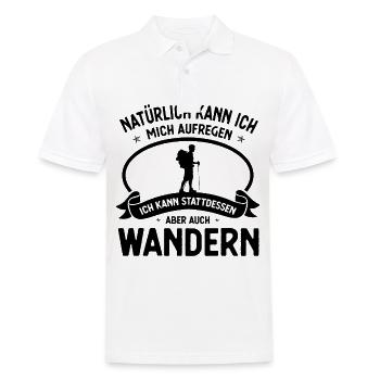 Naturlich kann Ich Mich AUFEGENICHE KANN STATTDESS - Männer Poloshirt - Weiß - Vorne - Kai (181cm)