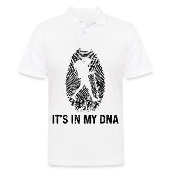 Es ist in meiner DNA 1 - - Männer Poloshirt - Weiß - Vorne - Kai (181cm)