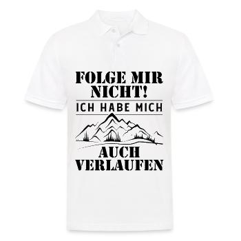 Folge Mir nicht - - Männer Poloshirt - Weiß - Vorne - Kai (181cm)