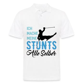 Ich Mache meine Stunts Alle Selber - (S.K) - Männer Poloshirt - Weiß - Vorne - Kai (181cm)