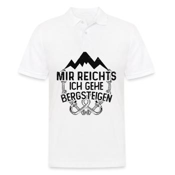 Mir Richten Ich Geh Bergsteigen - - Männer Poloshirt - Weiß - Vorne - Kai (181cm)