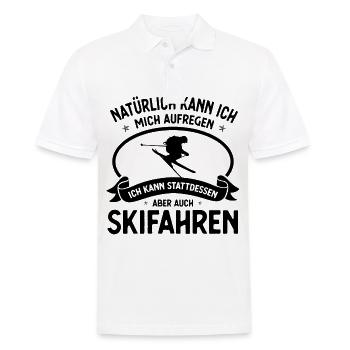 Naturlich kann ich mich beinen aufgene ich kann st - Männer Poloshirt - Weiß - Vorne - Kai (181cm)