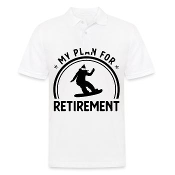 My Plan for Retirement 1 - - Men's Polo Shirt - white - Front - Kai (181cm)