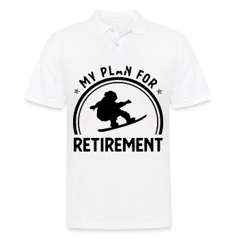My Plan for Retirement - - Men's Polo Shirt - white - Front - Kai (181cm)