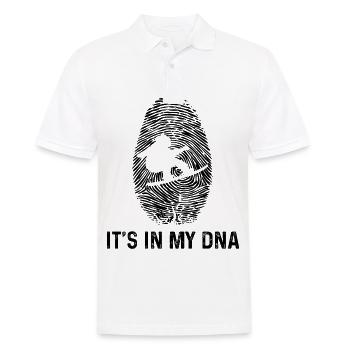 It's in my DNA - - Men's Polo Shirt - white - Front - Kai (181cm)