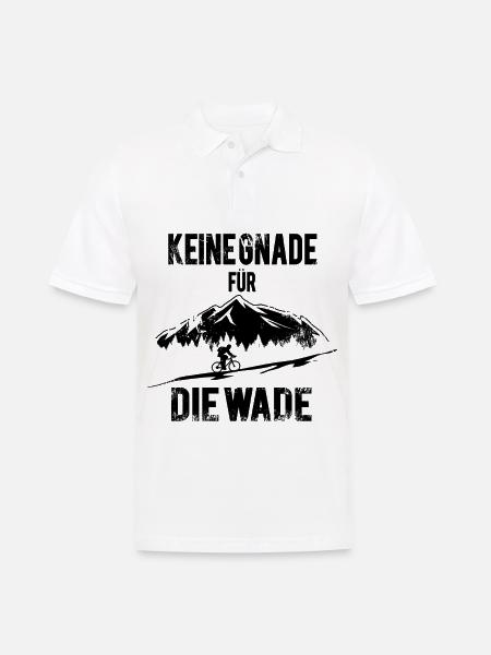 KEINE GNADE - Für Die Wade - - Männer Poloshirt - Weiß