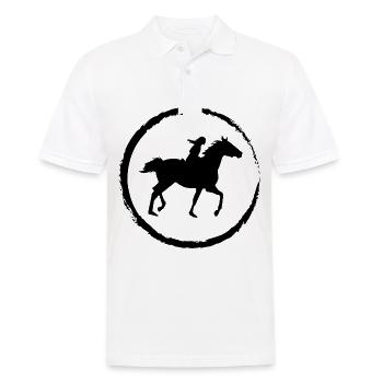 Cricle et Cheval - (2) - Polo Homme - blanc - Devant - Kai (181cm)
