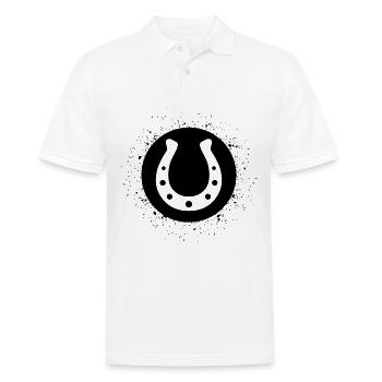 Cercle avec seringues et cheval - - Polo Homme - blanc - Devant - Kai (181cm)