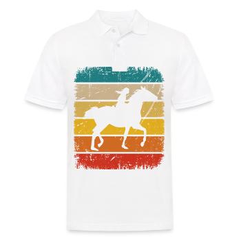 Parcours Vintage et Cheval 1 - - Polo Homme - blanc - Devant - Kai (181cm)