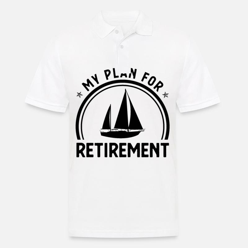 Mon plan de retraite - - Polo Homme - blanc
