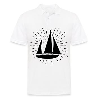 Feux d’artifice et voile - - Polo Homme - blanc - Devant - Kai (181cm)
