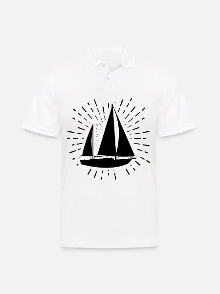 Fireworks and sailing - - Men's Polo Shirt - white