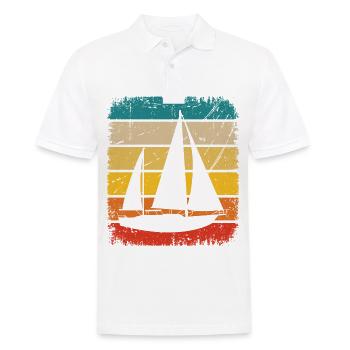 Carré Vintage et Voile - - Polo Homme - blanc - Devant - Kai (181cm)