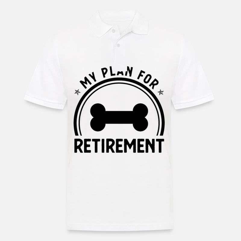 Mon plan de retraite 4 - - Polo Homme - blanc