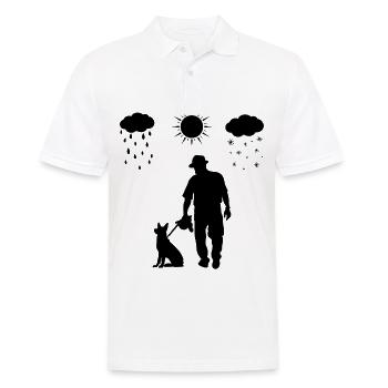 Toutes les saisons et chien - (4) - Polo Homme - blanc - Devant - Kai (181cm)