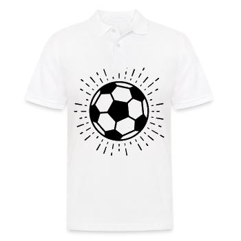 Fireworks and football - - Men's Polo Shirt - white - Front - Kai (181cm)