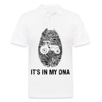 It's in my DNA - (2) - Men's Polo Shirt - white - Front - Kai (181cm)