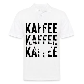 Kaffee - - Männer Poloshirt - Weiß - Vorne - Kai (181cm)