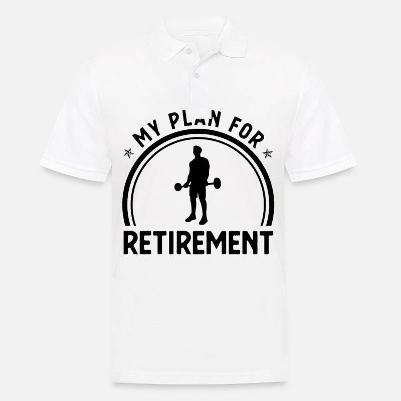 Mon plan de retraite 1 - - Polo Homme - blanc