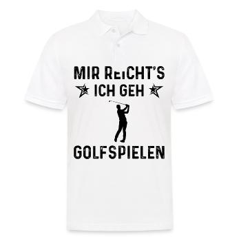 Mir Reicht's ICH Gen GolfSpielen - - Männer Poloshirt - Weiß - Vorne - Kai (181cm)