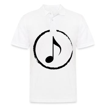Cricle et musique - - Polo Homme - blanc - Devant - Kai (181cm)