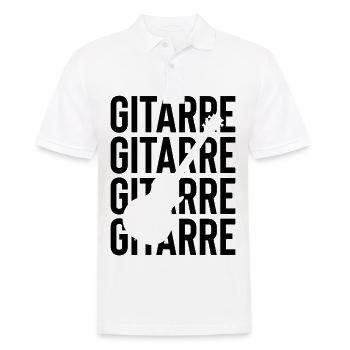 Gitarre - - Männer Poloshirt - Weiß - Vorne - Kai (181cm)