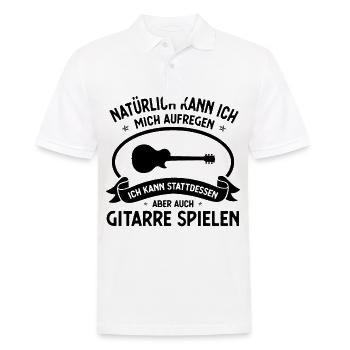 Naturlich kann ich mich michfrengenich kann stattd - Männer Poloshirt - Weiß - Vorne - Kai (181cm)