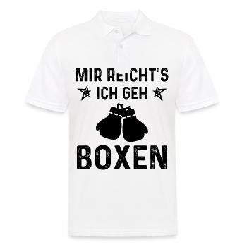 Mir Reicht's ICH Gen Boxen - - Männer Poloshirt - Weiß - Vorne - Kai (181cm)