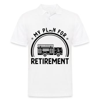 My Plan for Retirement 1 - - Men's Polo Shirt - white - Front - Kai (181cm)