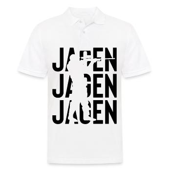 Jagen - - Männer Poloshirt - Weiß - Vorne - Kai (181cm)