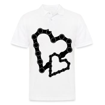 Aurait eu une chaîne de vélo 05 - Polo Homme - blanc - Devant - Kai (181cm)