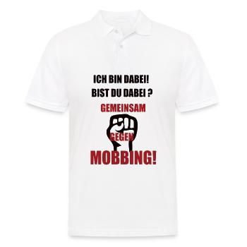 Gemeinsam Gegen Mobbing s - Männer Poloshirt - Weiß - Vorne - Kai (181cm)