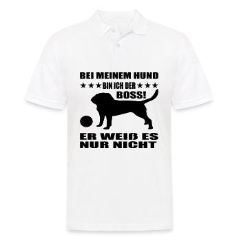 Geschenk Hund Hundeschule familie Geburtstag - Männer Poloshirt - Weiß - Vorne - Kai (181cm)