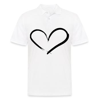 Herz Junggesellenabschied Party - Männer Poloshirt - Weiß - Vorne - Kai (181cm)