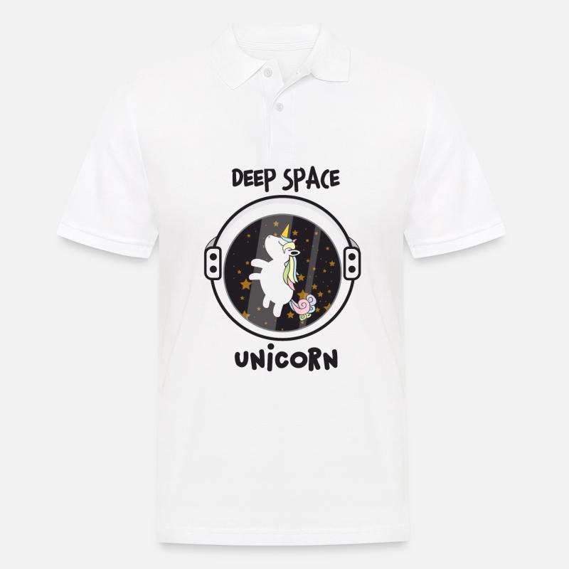 Licorne / Licorne de l'espace lointain - Polo Homme - blanc