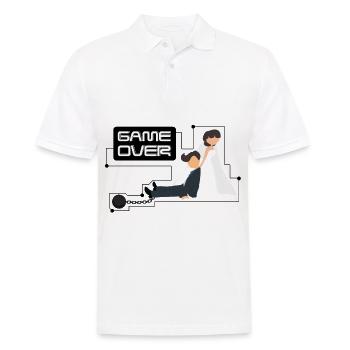Junggesellenabschied Bachelor Game Over - Männer Poloshirt - Weiß - Vorne - Kai (181cm)