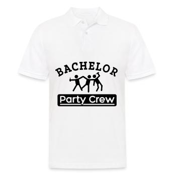 Junggesellenabschied Bachelor Party Crew - Männer Poloshirt - Weiß - Vorne - Kai (181cm)