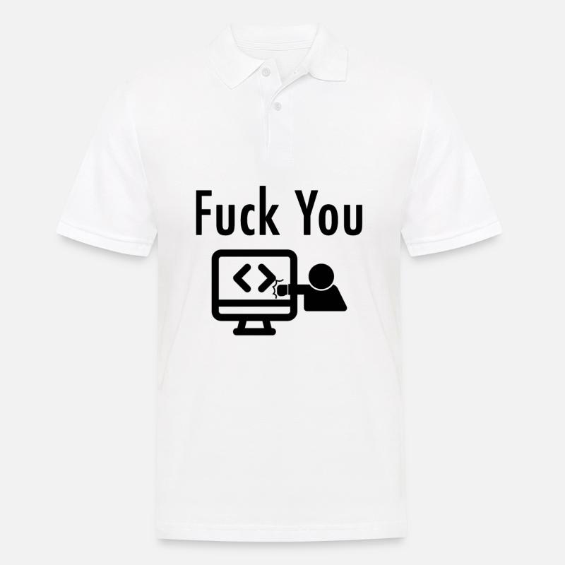 Coding - Men's Polo Shirt - white