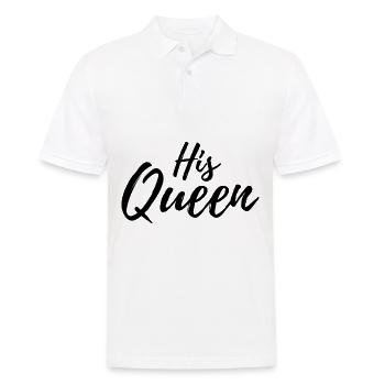 Son écriture de reine noire - Polo Homme - blanc - Devant - Kai (181cm)