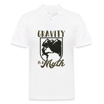 Climbing Mountains Climber T-Shirt Saying Gift - Men's Polo Shirt - white - Front - Kai (181cm)