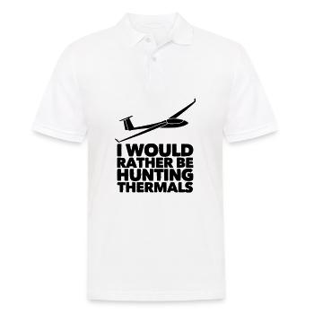 Segelflugzeug Segelfliegen Segelflug Geschenkidee - Männer Poloshirt - Weiß - Vorne - Kai (181cm)